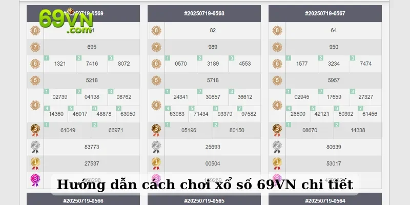 Hướng dẫn cách chơi xổ số 69VN chi tiết